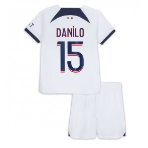 Maillot de foot Paris Saint-Germain Danilo Pereira #15 Extérieur enfant 2023-24 Manches Courte (+ pantalon court)